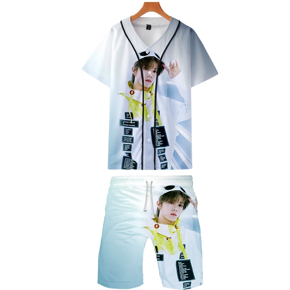 Korean fashion KPOP NCT 127 Album 3D print short sleeve baseball t-shirt and Beach shorts two piece set women men Funny clothes
Korean fashion KPOP NCT 127 Album 3D print short sleeve baseball t-shirt and Beach shorts two piece set women men Funny clothes
