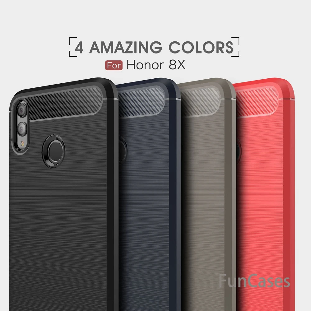 Чехол из углеродного волокна для Honor 8x/6x max 9 huawei P20 Lite/P20 Pro модный матовый ультра