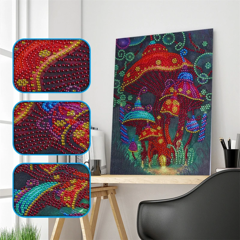 5D DIY Special Shaped Diamond Painting Plants Picture Mushroom Partial Drill Cross Stitch Kits Crystal Embroidery Modern Arts
5D DIY Special Shaped Diamond Painting Plants Picture Mushroom Partial Drill Cross Stitch Kits Crystal Embroidery Modern Arts