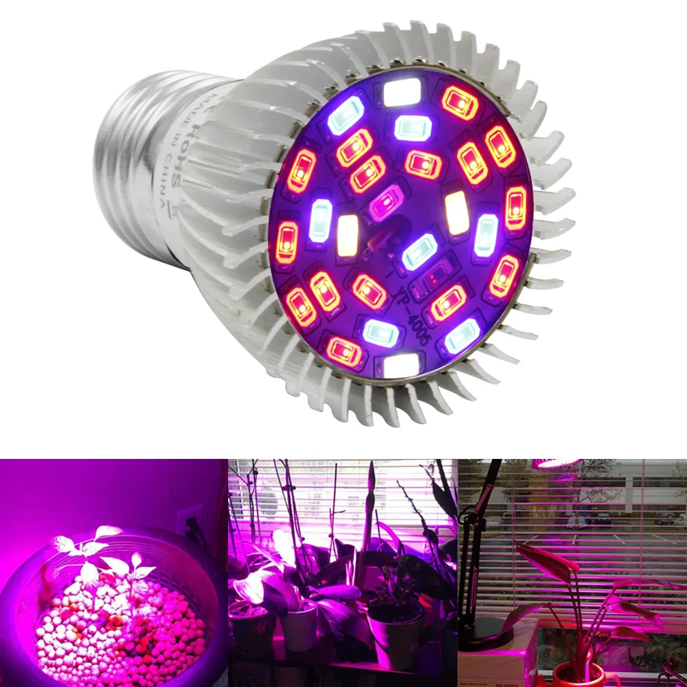 100pcs/lot 28W LED Grow Light Full Spectrum E27 Bulbs Mini LED Indoor Growing Lamp For Plants Vegetables Hydroponics Seeds
100pcs/lot 28W LED Grow Light Full Spectrum E27 Bulbs Mini LED Indoor Growing Lamp For Plants Vegetables Hydroponics Seeds
