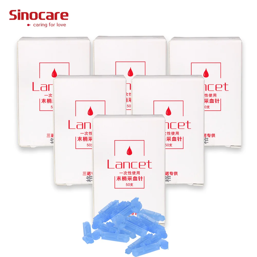 

300pcs Sinocare Lancet Needles for Blood Glucose Testing Medical Blood Collecting Needles for Diabetes Tests