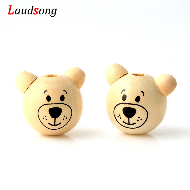 3D Bear Wooden Ball 5PCs Smiling Face Wood Spacer Beads For Jewelry Making Pacifier Clip Fit Children Kids Chain
3D Bear Wooden Ball 5PCs Smiling Face Wood Spacer Beads For Jewelry Making Pacifier Clip Fit Children Kids Chain