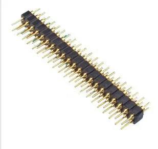 Free shiping 50pcs 2.54mm pitch 2row 2*40 male round pin header connector gold plated
Free shiping 50pcs 2.54mm pitch 2row 2*40 male round pin header connector gold plated