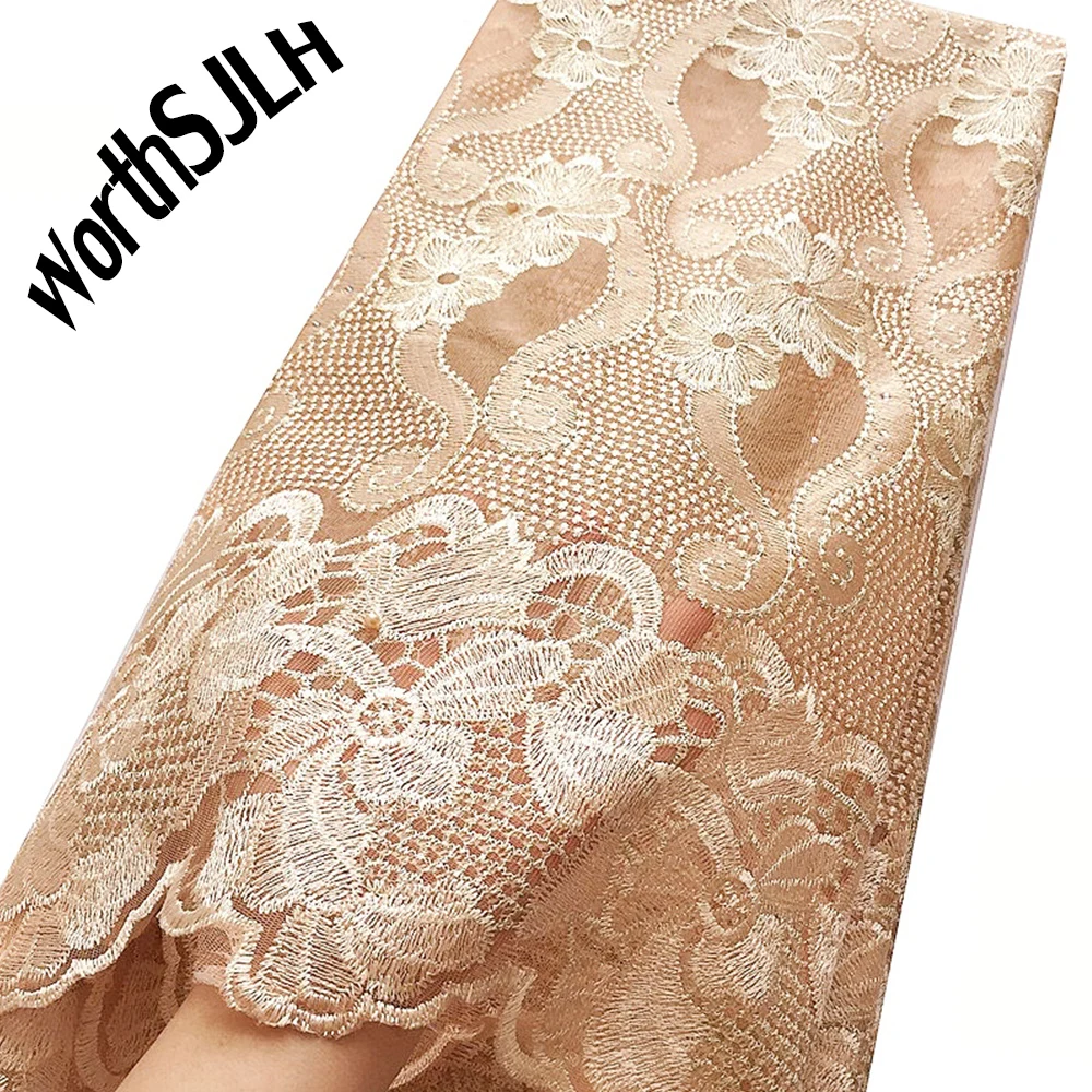 2019 Тюль с камнями Aso Ebi, сетка, фотоматериал, свадебная Золотая кружевная ткань для платья
2019 Тюль с камнями Aso Ebi, сетка, фотоматериал, свадебная Золотая кружевная ткань для платья