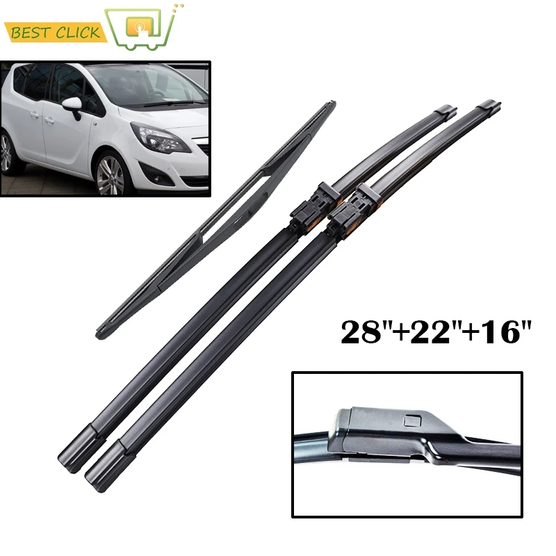 Щетки стеклоочистителя Misima 28/22/16 дюймов для Opel Meriva B 2010 2017|wiper blade|windscreen wiper bladewindscreen