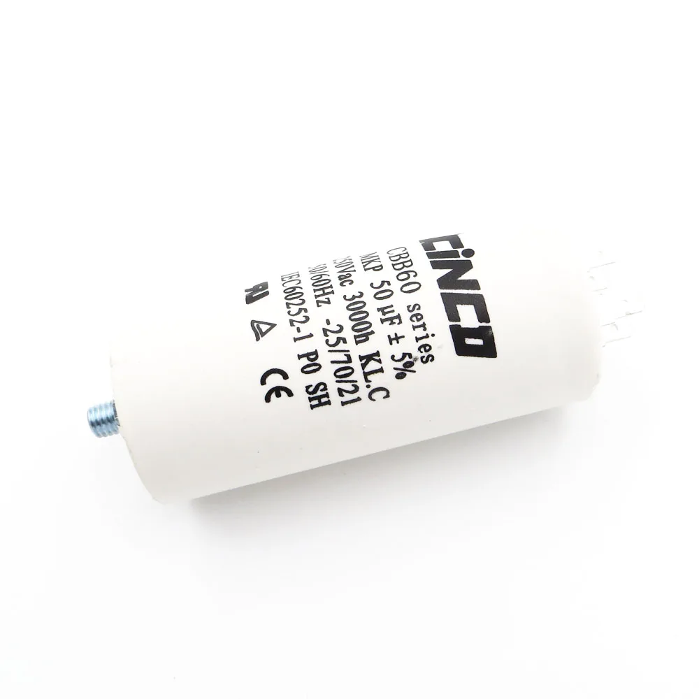 Ac 250V 220V Water Pump electrical Capasitor 50MFD 250VAC CBB60 Motor Run Capacitors Polypropylene Film engine 50uf 50mf | Электроника