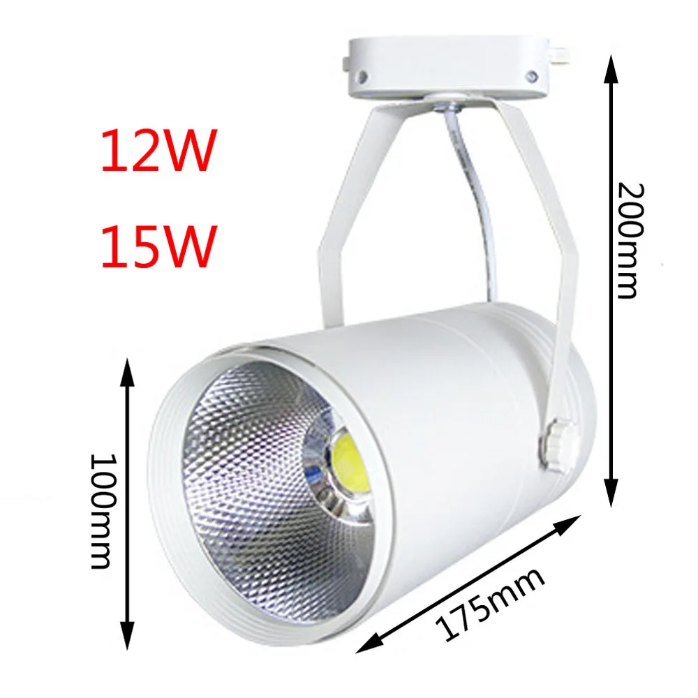 X10 Led COB tracking light 5W7W12W15W20W30W lamp clothing store ceiling spotlights led track spot guide lights | Лампы и освещение