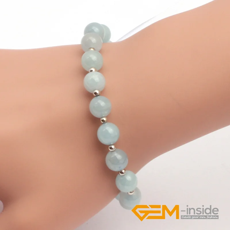 8mm Aquamarines Bracelet Natural Stone Bracelet Lucky Stone For Libra, Sagittarius And Scorpio Birthstone Wholesale
8mm Aquamarines Bracelet Natural Stone Bracelet Lucky Stone For Libra, Sagittarius And Scorpio Birthstone Wholesale