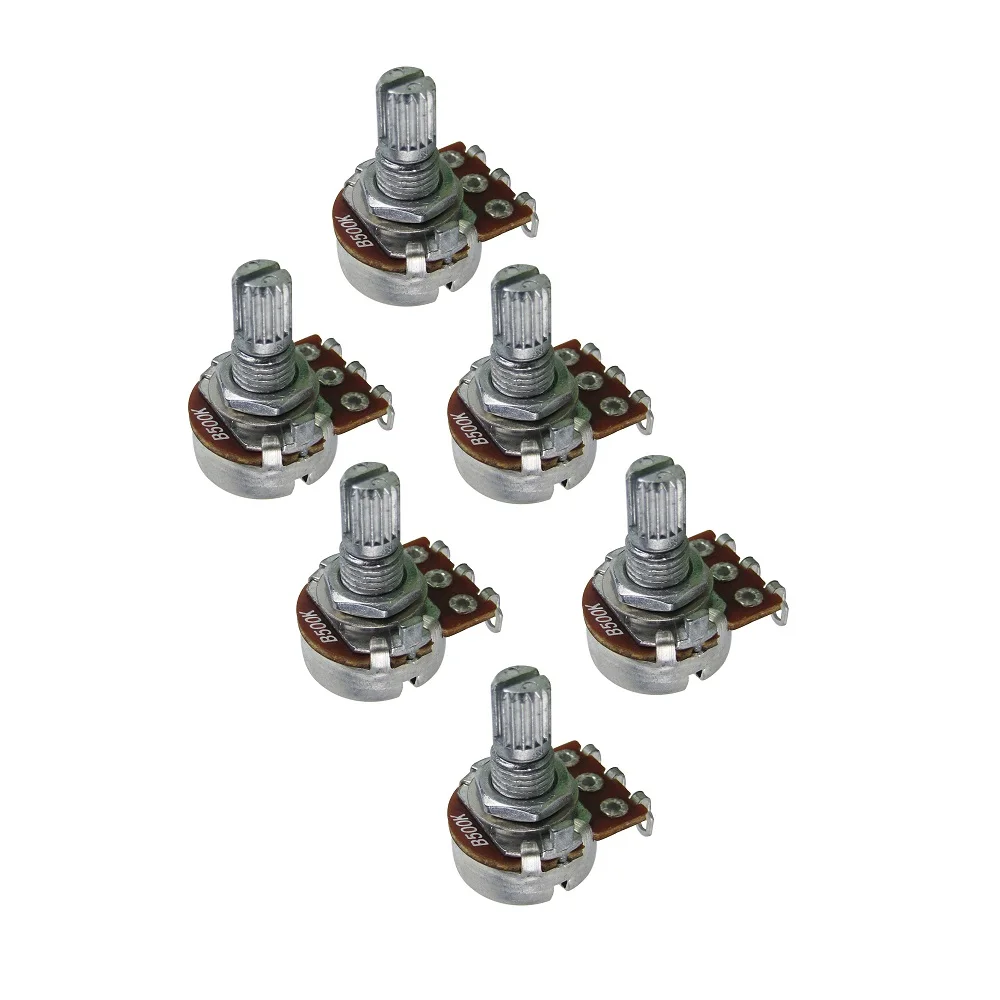 NEW 6pcs Short Split Shaft Mini Electric Guitar Potentiometer Pots A250K/ B250K/ A500K /B500K Optional
NEW 6pcs Short Split Shaft Mini Electric Guitar Potentiometer Pots A250K/ B250K/ A500K /B500K Optional