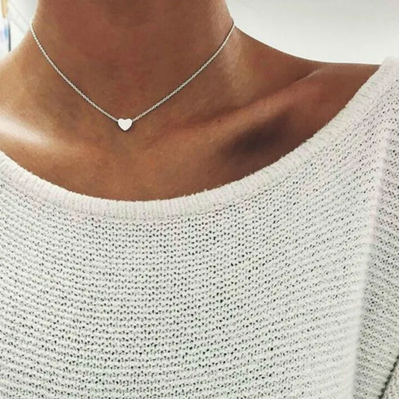 Love Heart Chocker Silver color Chain Choker Necklace For Women Necklaces Pendants Collares Mujer collier femme joyas collana
Love Heart Chocker Silver color Chain Choker Necklace For Women Necklaces Pendants Collares Mujer collier femme joyas collana