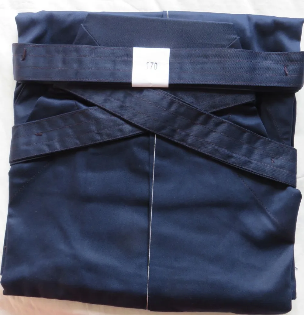 Брюки унисекс kendo hakama hapkido темно синие униформа для кунг фу Кендо|kendo hakama|kendo