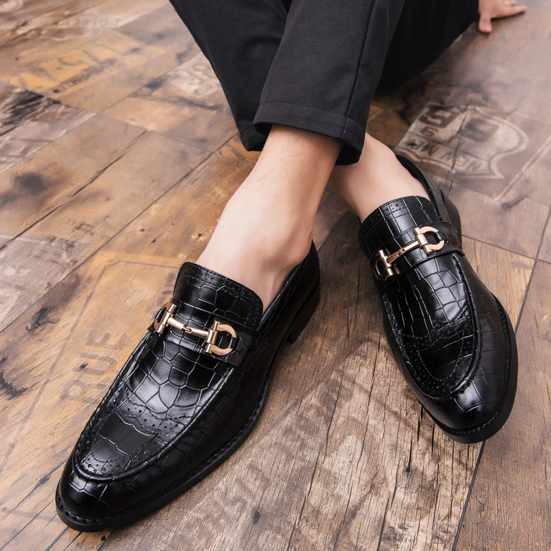 FIXSYS Fashion Men Loafer Man Breathable Slip-on Oxfords Buckle Brogue Dress Shoes Wedding Office Male Formal Shoes Big Size 47
FIXSYS Fashion Men Loafer Man Breathable Slip-on Oxfords Buckle Brogue Dress Shoes Wedding Office Male Formal Shoes Big Size 47