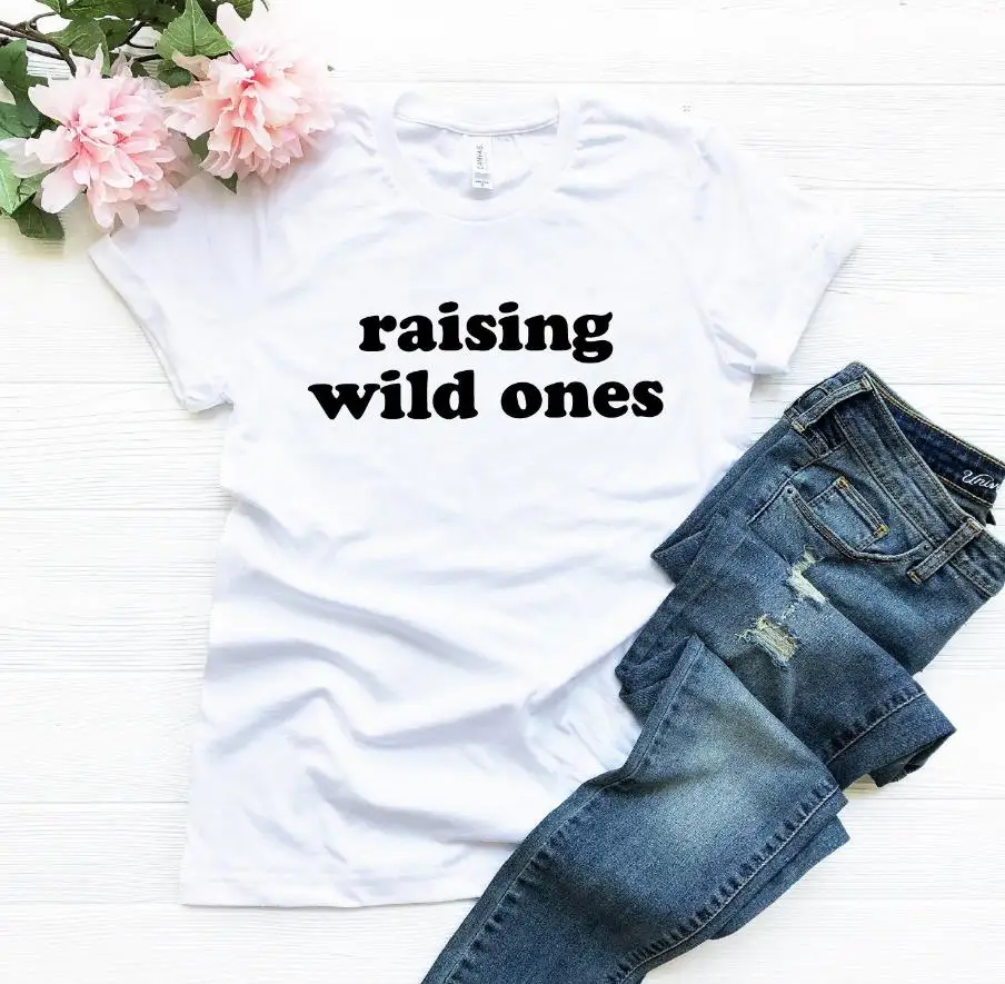 Raising Wild Ones Women tshirt Cotton Hipster Funny t-shirt Gift Lady Yong Girl Top Tee Drop Ship ZY-361
Raising Wild Ones Women tshirt Cotton Hipster Funny t-shirt Gift Lady Yong Girl Top Tee Drop Ship ZY-361