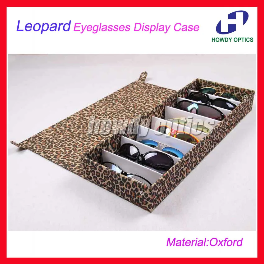 Free Shipping Leopard Oxford Fabric Eyeglass Eyewear Sunglasses Display Case Tray Storage box Display Hold 8pcs of glasses 8G
Free Shipping Leopard Oxford Fabric Eyeglass Eyewear Sunglasses Display Case Tray Storage box Display Hold 8pcs of glasses 8G