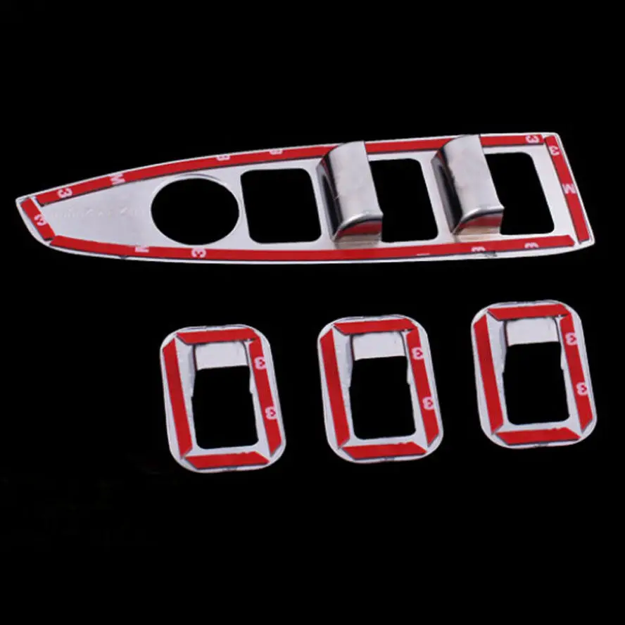 4x Chrome Interior Car Door Window Switch Button Panel Cover Frame Trim Molding Sticker Fit For Cx5 Cx-5 2013-2015 
4x Chrome Interior Car Door Window Switch Button Panel Cover Frame Trim Molding Sticker Fit For Cx5 Cx-5 2013-2015