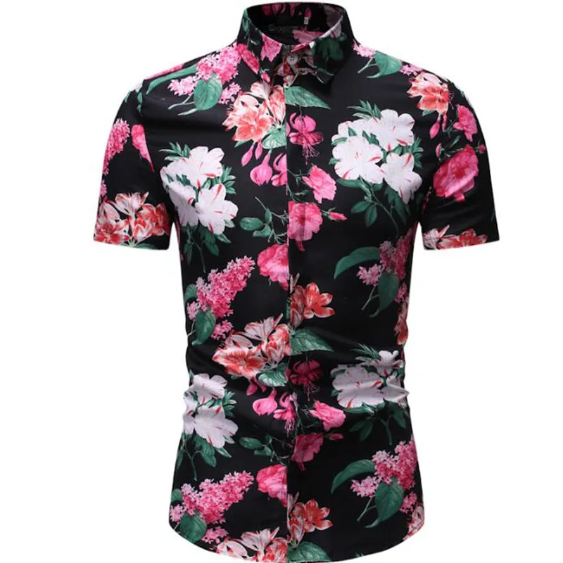 New summer men's European and American style casual short-sleeved floral shirt HZ38
New summer men's European and American style casual short-sleeved floral shirt HZ38