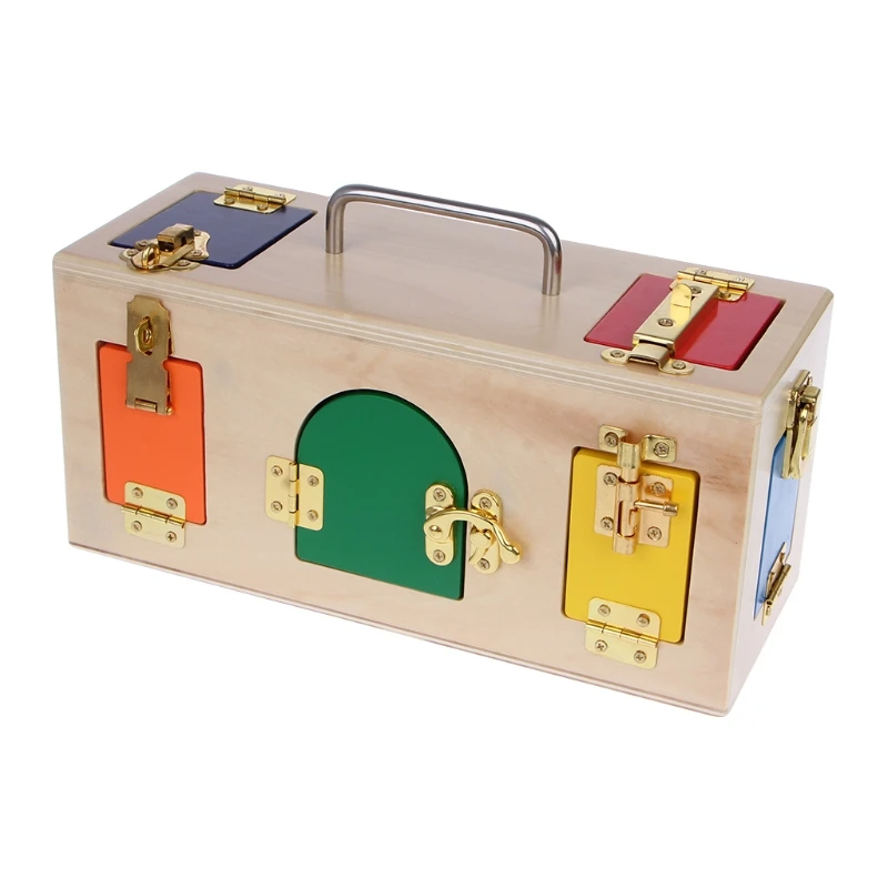 Children Love Interesting Montessori Colorful Lock Box Kids Children Educational Preschool Training Toys
Children Love Interesting Montessori Colorful Lock Box Kids Children Educational Preschool Training Toys