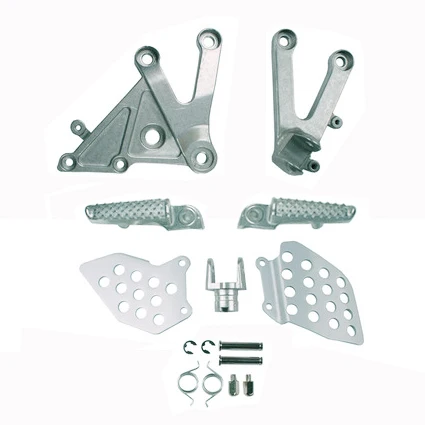 Front Rider Foot pegs foot rest with Brackets For CBR600RR 2003-2006 2004 2005 New