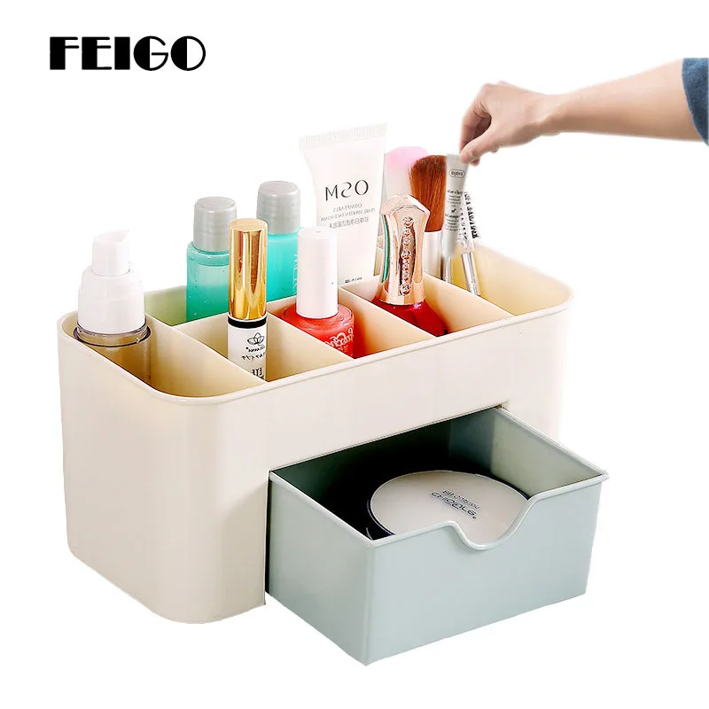 FEIGO Cosmetic Storage Box With Drawers Desktop Necklace Earring Plastic Jewellery Box For Home Desktop Organizer Cosmetics F179
FEIGO Cosmetic Storage Box With Drawers Desktop Necklace Earring Plastic Jewellery Box For Home Desktop Organizer Cosmetics F179
