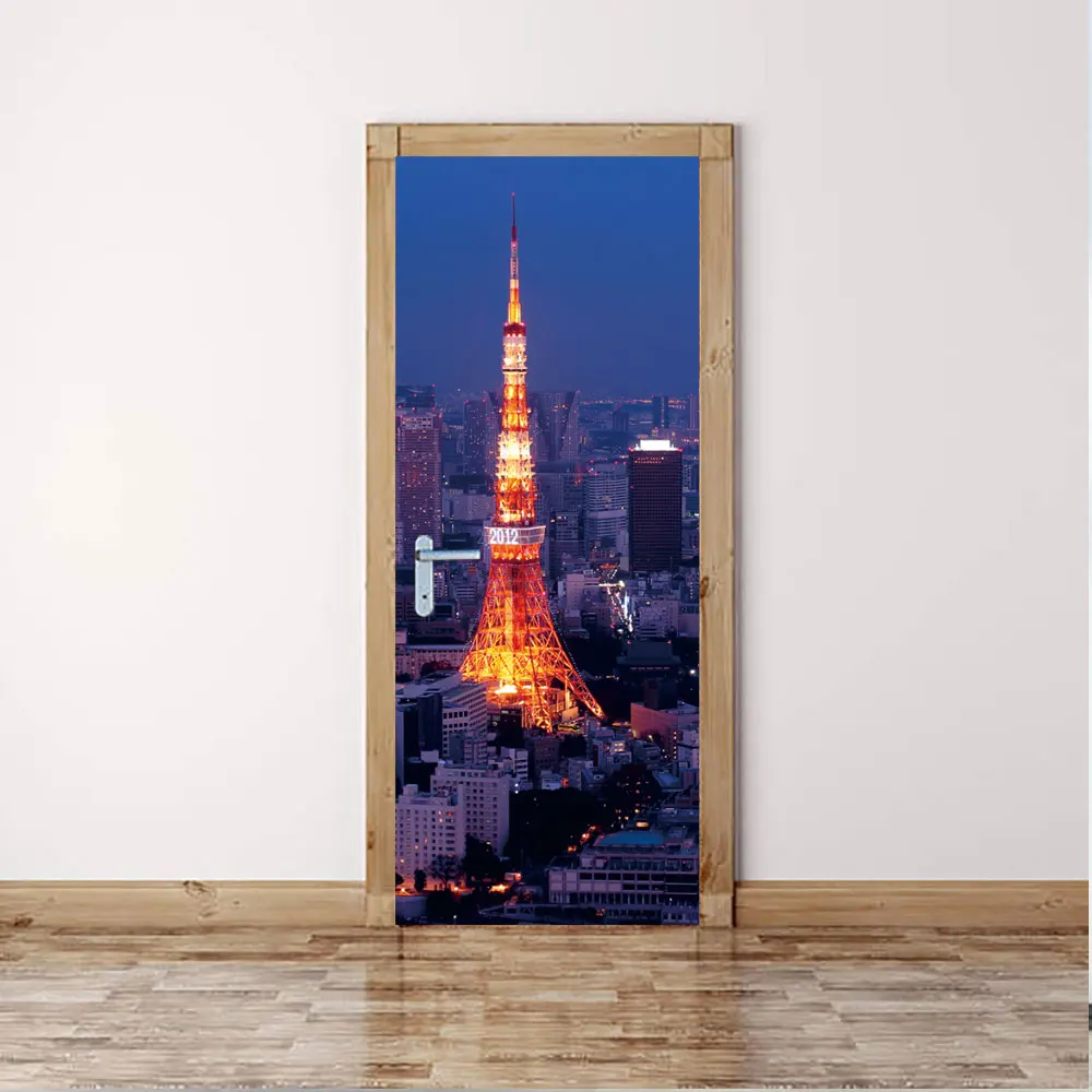 New night view tower door stickers Glass window stickers Creative wooden door renovation wall stickers Report
New night view tower door stickers Glass window stickers Creative wooden door renovation wall stickers Report
