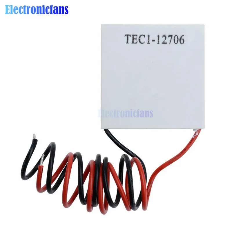 10pcs/lot TEC1-12706 TEC1 12706 12V 6A TEC Thermoelectric Cooler Peltier (TEC1-12706) 40*40MM 12V Peltier Elemente Module
10pcs/lot TEC1-12706 TEC1 12706 12V 6A TEC Thermoelectric Cooler Peltier (TEC1-12706) 40*40MM 12V Peltier Elemente Module