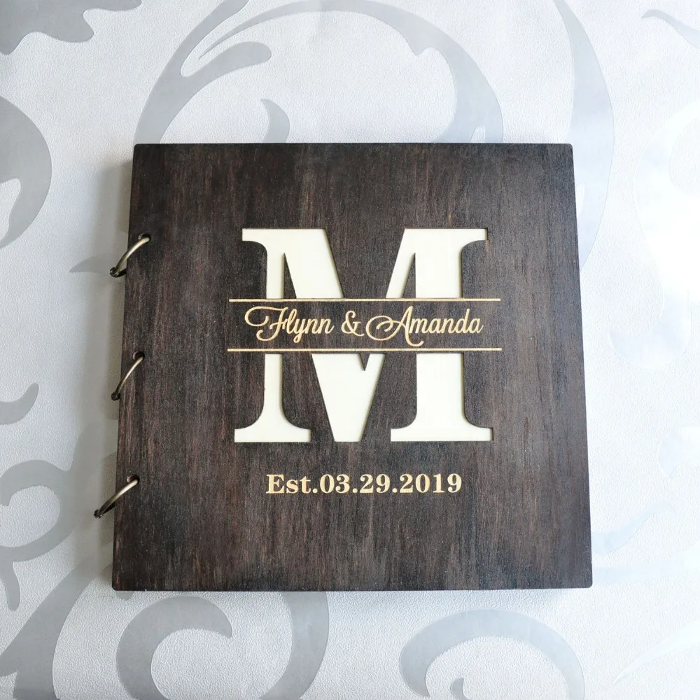 Custom Wedding Album Rustic Photo Guestbook Honeymoon Album, Personalized Wooden Family Album Wedding Guest Book Wedding Gift
Custom Wedding Album Rustic Photo Guestbook Honeymoon Album, Personalized Wooden Family Album Wedding Guest Book Wedding Gift