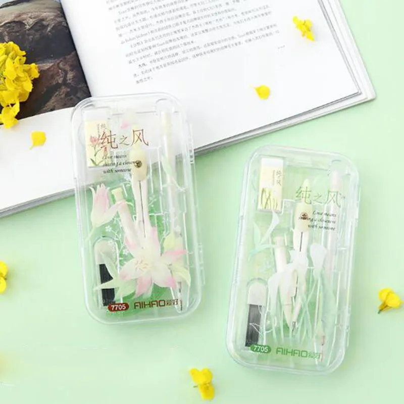8pcs/Set Protractor Practical School Math Sationery Set Compass Ruler Eraser Set For Kids Learning Tool Painting Supplies
8pcs/Set Protractor Practical School Math Sationery Set Compass Ruler Eraser Set For Kids Learning Tool Painting Supplies