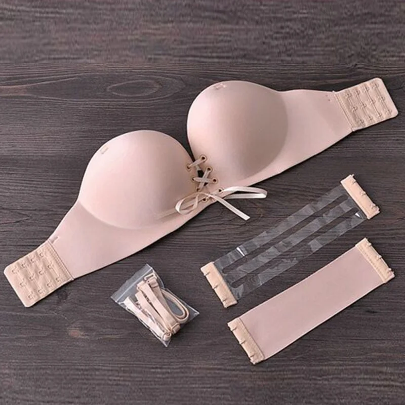 Women Sexy Push up Adhesive Bra Silicone Backless Wedding Bralette Strapless Invisible Underwear Seamless Bras 1/2 Cup
Women Sexy Push up Adhesive Bra Silicone Backless Wedding Bralette Strapless Invisible Underwear Seamless Bras 1/2 Cup