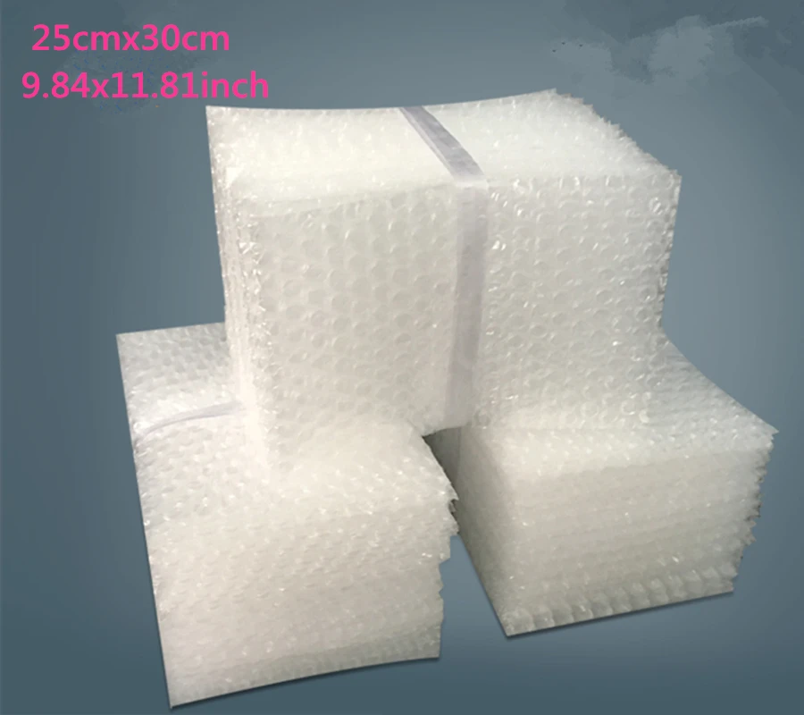 25*30cm(9.84*11.81'') 50Pcs 10mm Cushioning Bubble Bags Bubble Protective Wrap Bolsa Burbuja Packaging Foam Packing film
25*30cm(9.84*11.81'') 50Pcs 10mm Cushioning Bubble Bags Bubble Protective Wrap Bolsa Burbuja Packaging Foam Packing film