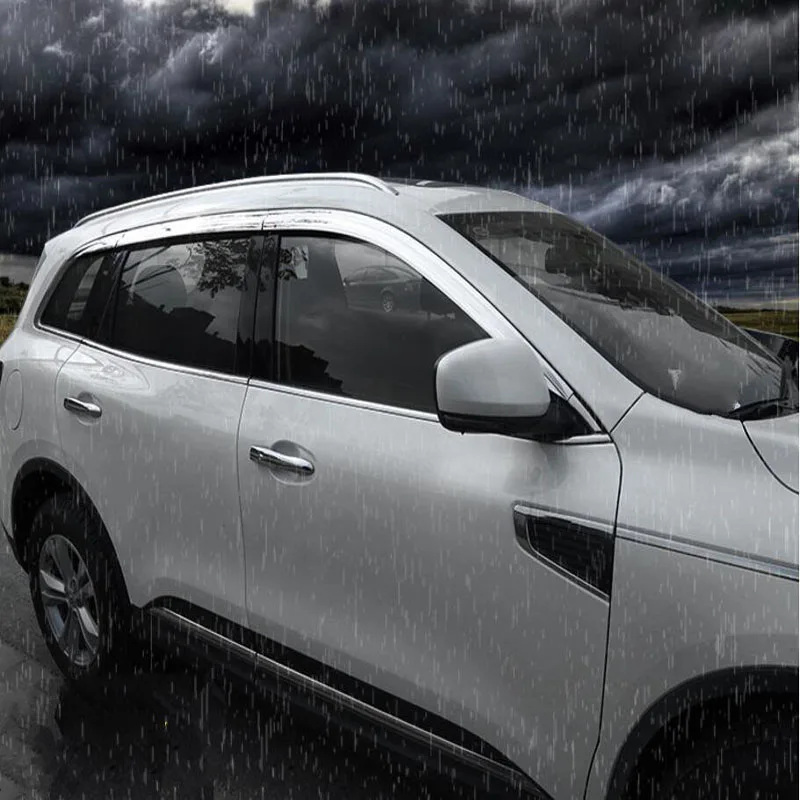 Новинка для Renault Koleos 2017 высококачественные хромированные автомобильные наклейки из АБС-пластика Защита от солнца и дождя Чехлы для стайлинга автомобиля укрытия для навеса
Новинка для Renault Koleos 2017 высококачественные хромированные автомобильные наклейки из АБС-пластика Защита от солнца и дождя Чехлы для стайлинга автомобиля укрытия для навеса
