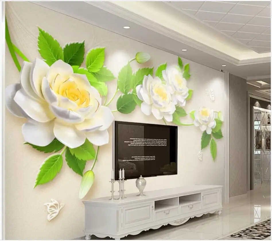 WDBH Custom photo 3d wallpaper White flowers high-grade embossed modern minimalist jewelry background 3d wall murals wallpaper
WDBH Custom photo 3d wallpaper White flowers high-grade embossed modern minimalist jewelry background 3d wall murals wallpaper