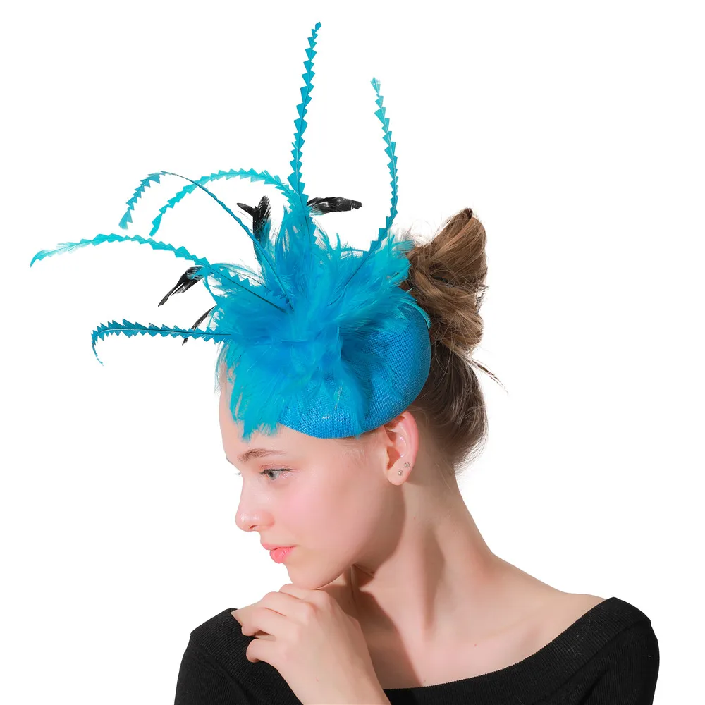 Wedding Fascinators For Women Hair Clip Headdress Girl Dress Feather Pillbox Hat For Dinner Party Lady Hair Accessories SYF308
Wedding Fascinators For Women Hair Clip Headdress Girl Dress Feather Pillbox Hat For Dinner Party Lady Hair Accessories SYF308