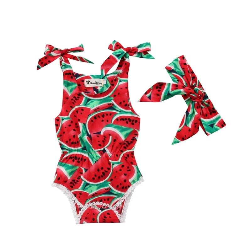 Newborn Toddler Baby Girls Watermelon Sleeveless Bodysuit Jumpsuit Headband Clothes Casual Summer
Newborn Toddler Baby Girls Watermelon Sleeveless Bodysuit Jumpsuit Headband Clothes Casual Summer