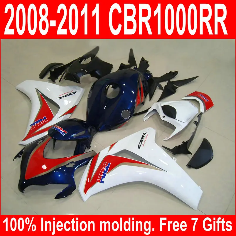 Injection Molded Fairing Kit Fit For Honda CBR1000RR 08 09 10 11 White Red Blue Fairings Set CBR 1000 RR 2008-2011 YJ05
Injection Molded Fairing Kit Fit For Honda CBR1000RR 08 09 10 11 White Red Blue Fairings Set CBR 1000 RR 2008-2011 YJ05