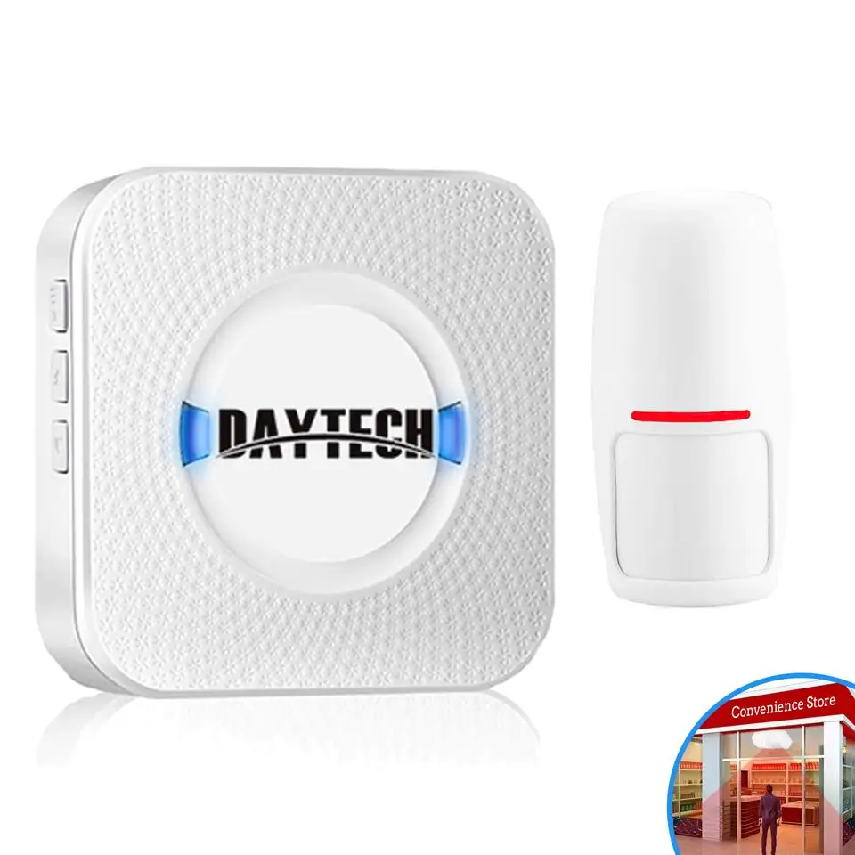 Детектор движения DAYTECH с пассивным ИК датчиком движения, система оповещения, Беспроводная сигнализация для входа и входа
Детектор движения DAYTECH с пассивным ИК датчиком движения, система оповещения, Беспроводная сигнализация для входа и входа