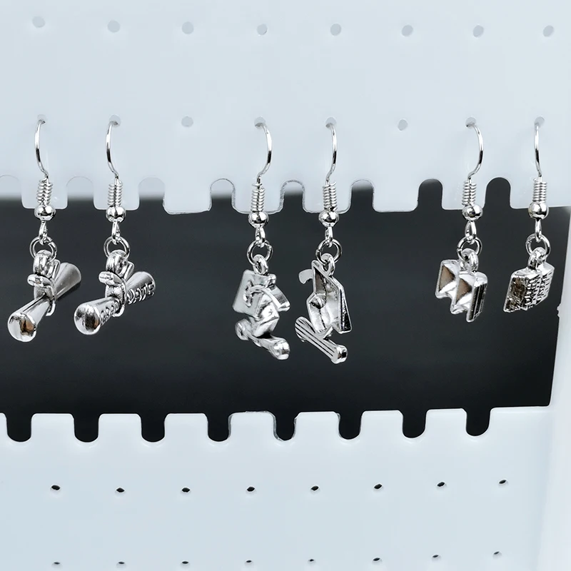 New Drop Earrings Graduation Certificate Book Cap Bachelor Hat Dangle For Women Girl Student Gift | Украшения и аксессуары