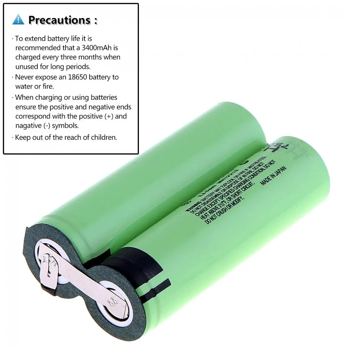 Soshine NCR18650 3400mAh 34B Li-ion Rechargeable Battery with Nickel Sheet and Parallel Connection for Screwdriver / Drill | Электроника