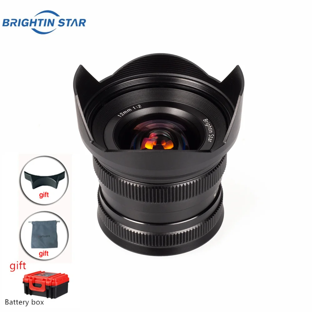 brightin star 12mm F2.0 Super Wide Angle Fisheye Lens for Sony E-mount Cameras A6000 A6500 M5 M6 For Fuji FX XT3 XT10 M43
brightin star 12mm F2.0 Super Wide Angle Fisheye Lens for Sony E-mount Cameras A6000 A6500 M5 M6 For Fuji FX XT3 XT10 M43