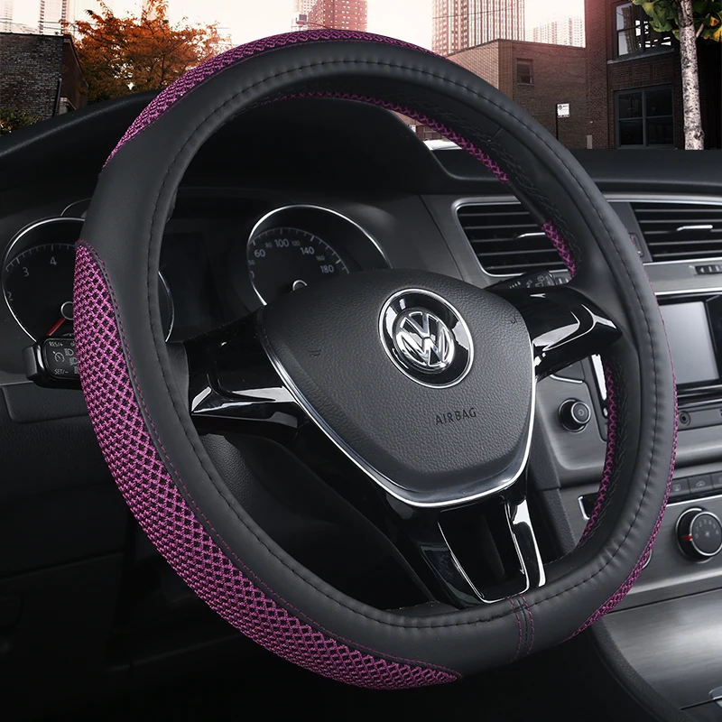 38cm D Shape Car Steering Wheel Cover Non-slip PU Leather for POLO GOLF 7 Scirocco Suzuki Swift Nissan Rogue High Quality
38cm D Shape Car Steering Wheel Cover Non-slip PU Leather for POLO GOLF 7 Scirocco Suzuki Swift Nissan Rogue High Quality