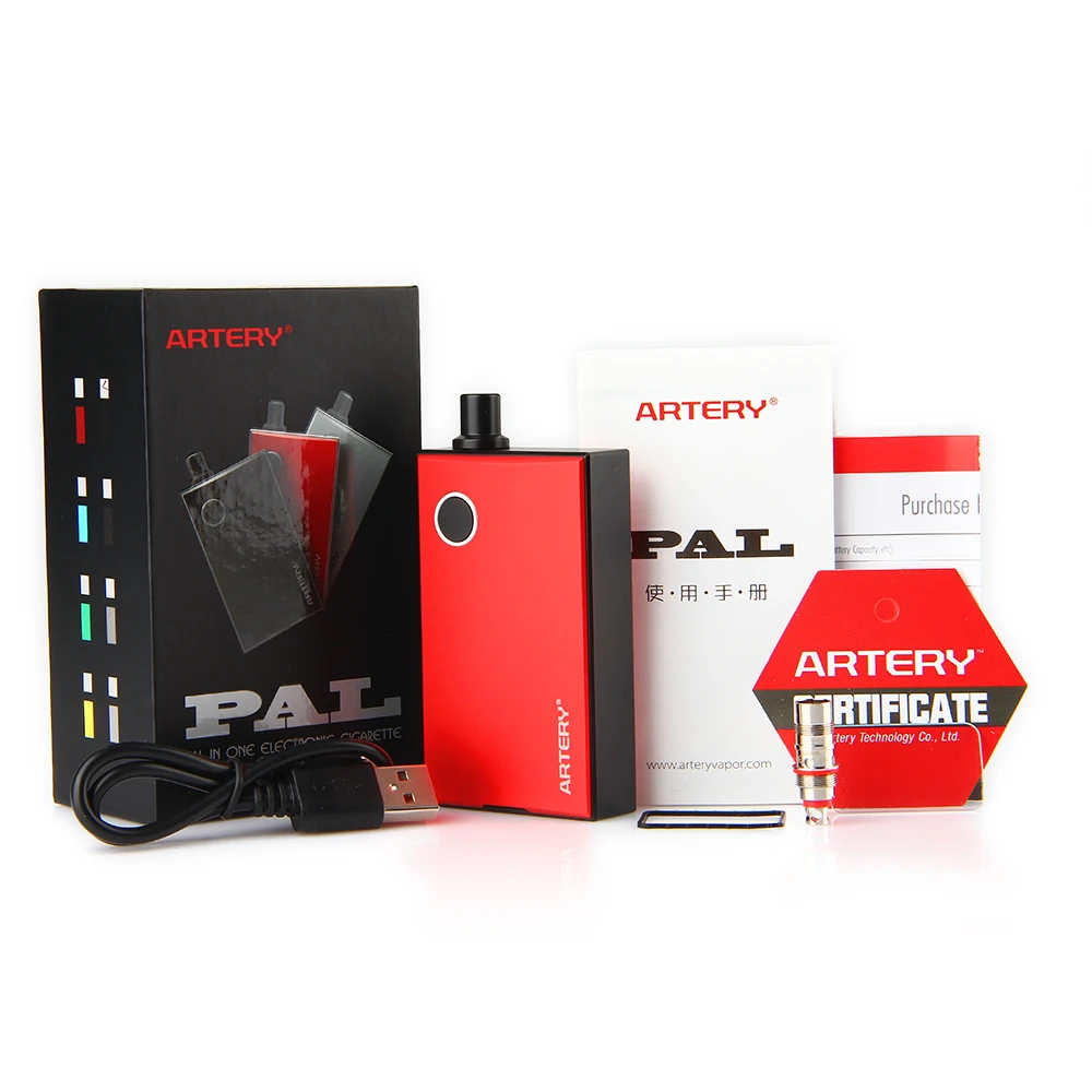 Artery PAL AIO Starter Kit 1200mAh Built-in Battery with 3ml Tank Portable Design & slide refilling Electronic Cigarette Kit
Artery PAL AIO Starter Kit 1200mAh Built-in Battery with 3ml Tank Portable Design & slide refilling Electronic Cigarette Kit