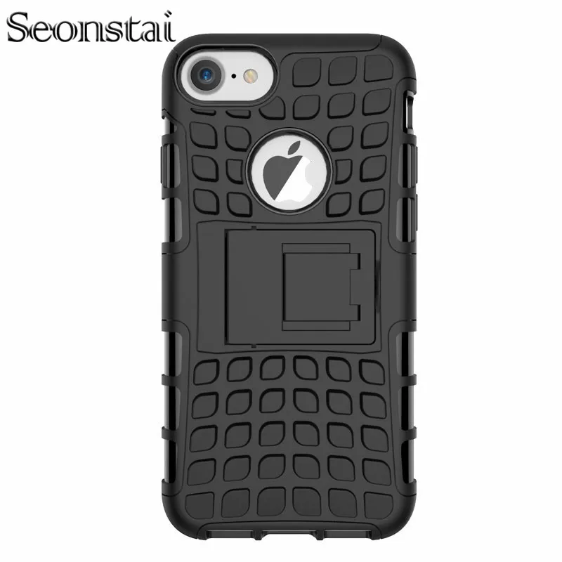 Для iPhone 7 Прочный ТПУ Пластик Гибридный Heavy Duty Панцири чехол для телефона плюс