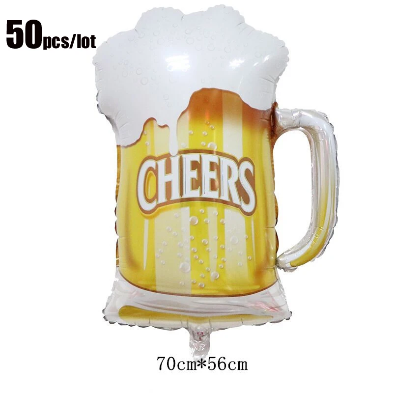 50Pcs/lot Medium-sized Beer Aluminum Film Balloon Holiday Party Bar Decoration Balloon Decorative Balloon For Beer Festival
50Pcs/lot Medium-sized Beer Aluminum Film Balloon Holiday Party Bar Decoration Balloon Decorative Balloon For Beer Festival