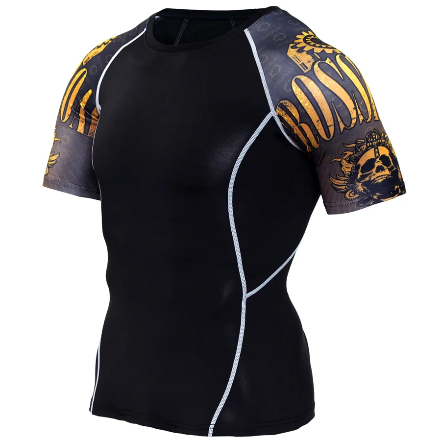 3D Printed T-shirts Men Compression Shirt Men's MMA Tshirt Short Sleeve Quick dry Workout Bodybuilding Fitness Tops T shirt
3D Printed T-shirts Men Compression Shirt Men's MMA Tshirt Short Sleeve Quick dry Workout Bodybuilding Fitness Tops T shirt