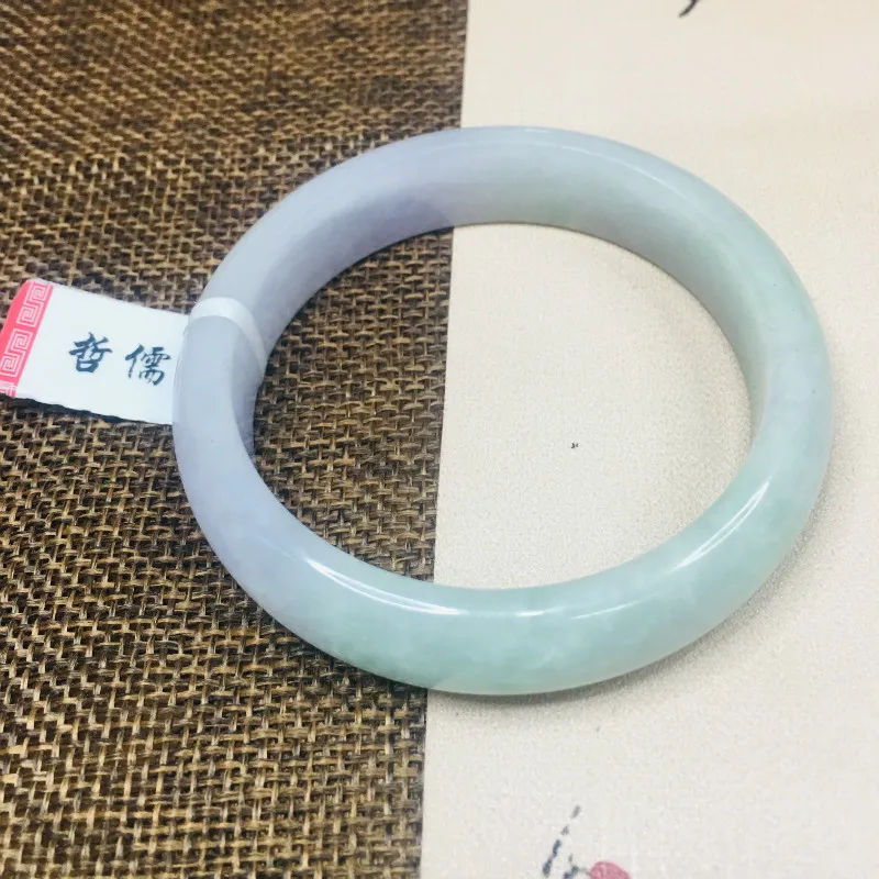 Zheru Jewelry Pure Natural Jadeite Bracelet Natural Elegant Light Violet Two-tone 54-62mm Female Gifts A Class A National Certif
Zheru Jewelry Pure Natural Jadeite Bracelet Natural Elegant Light Violet Two-tone 54-62mm Female Gifts A Class A National Certif