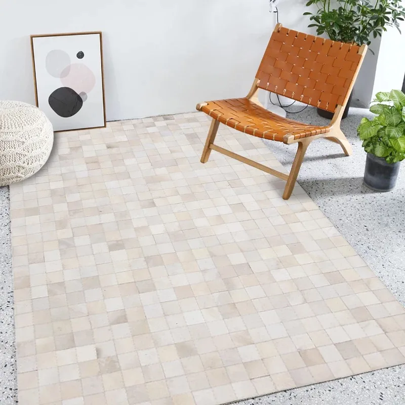 Handmade Real Cow Leather Stitching Rug Geometric Living Room Coffee Table Mat Bedroom COWHIDE Animal Cow Fur Premium Carpet
Handmade Real Cow Leather Stitching Rug Geometric Living Room Coffee Table Mat Bedroom COWHIDE Animal Cow Fur Premium Carpet