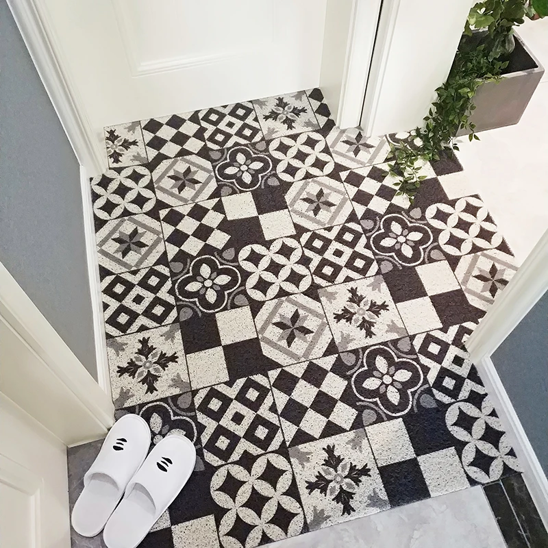 Ins rectangular door mat pvc Silk loop waterproof Entrance door mat Custom made carpet Kitchen bathroom Non-slip rug floormat
Ins rectangular door mat pvc Silk loop waterproof Entrance door mat Custom made carpet Kitchen bathroom Non-slip rug floormat