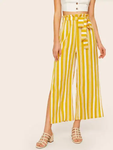 Women Summer Striped Harem Pants Elastic Waist OL Work Casual Loose Long Trouser 
Women Summer Striped Harem Pants Elastic Waist OL Work Casual Loose Long Trouser