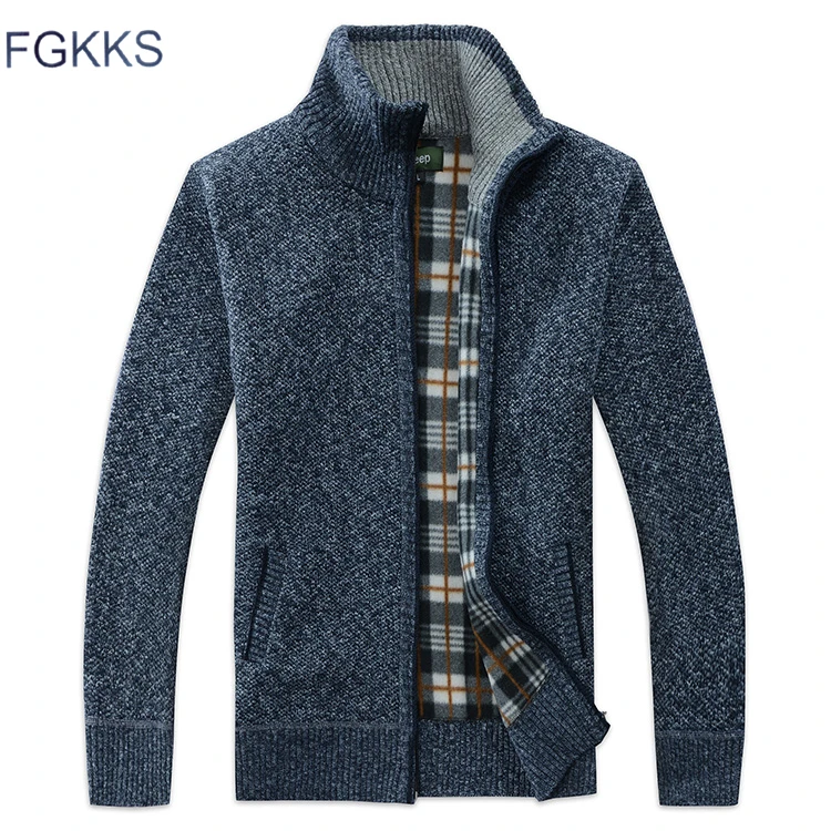FGKKS Men's Slim Casual Sweater Coats Winter Fashion Brand Mens Cardigan High Collar Pockets Knit Outwear Coat Sweater Male
FGKKS Men's Slim Casual Sweater Coats Winter Fashion Brand Mens Cardigan High Collar Pockets Knit Outwear Coat Sweater Male