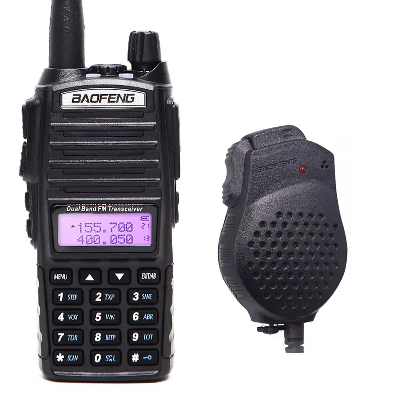 Baofeng UV 82 Plus vhf/uhf большой диапазон 8 Вт мощная рация Портативный CB трансивер