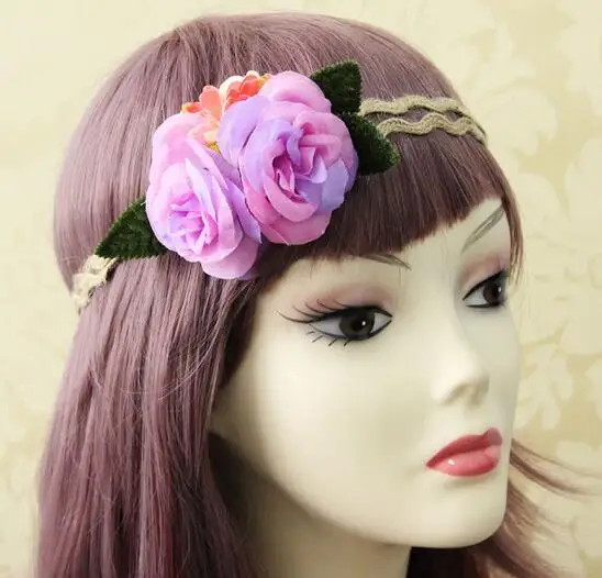 New arrival women's wave weave hairbands party girl's lovely Forest fresh style headband floral elasticity hair accessories
New arrival women's wave weave hairbands party girl's lovely Forest fresh style headband floral elasticity hair accessories